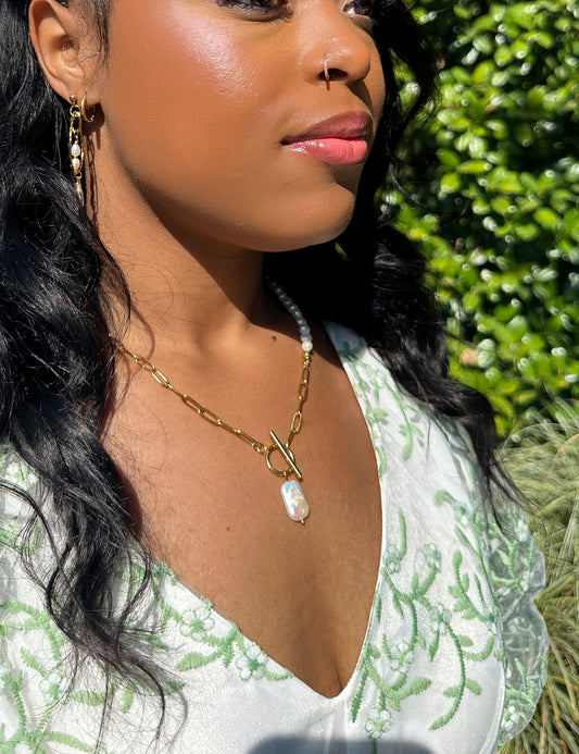 Juniper Baroque Pearl Necklace