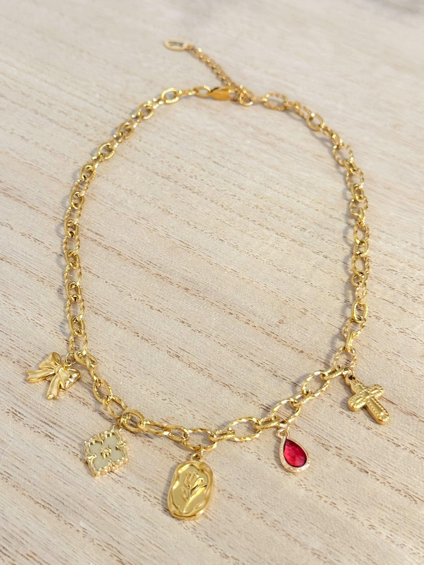 Vintage Spring Charm Necklace