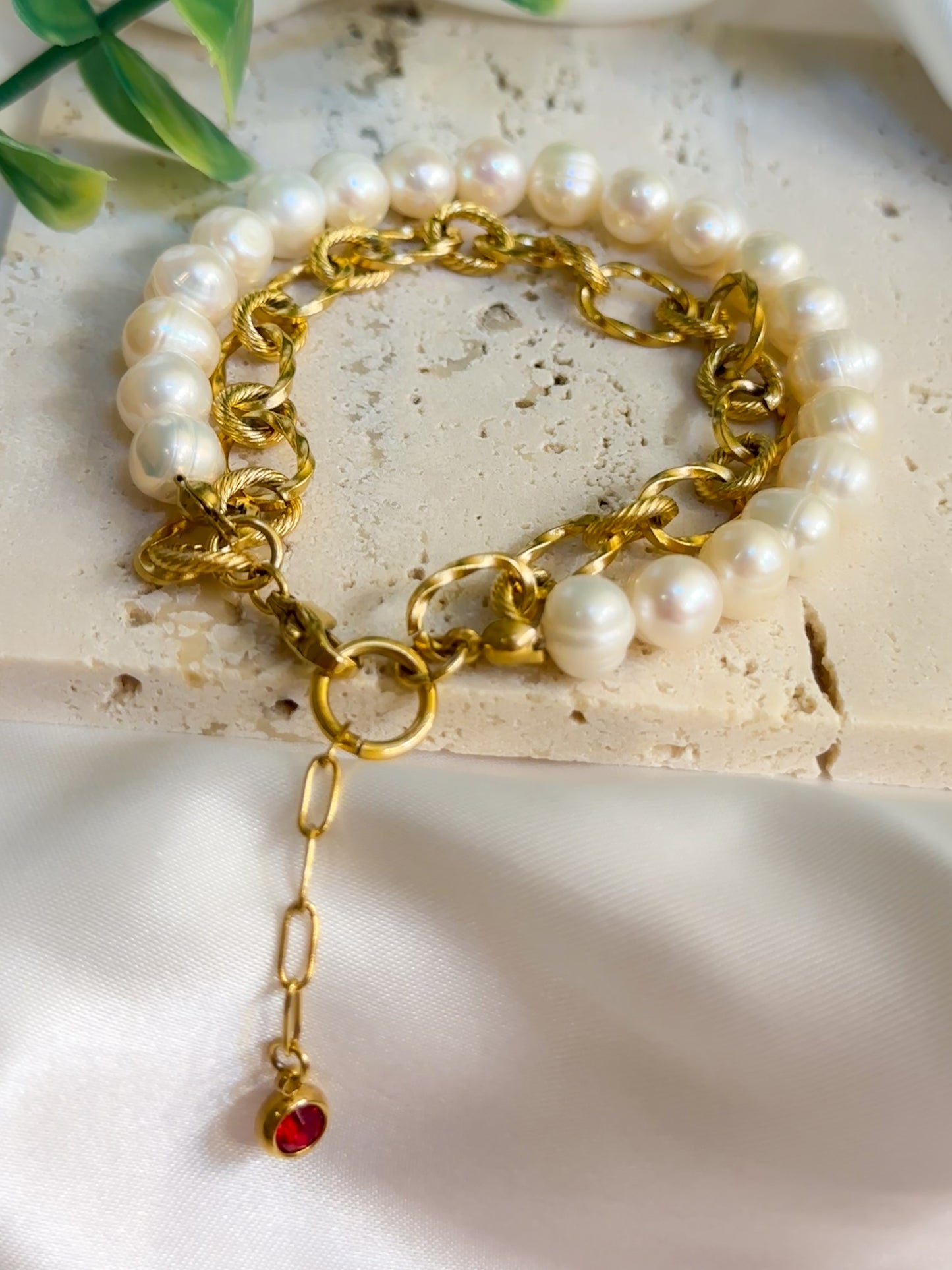 Amalie Double Layer Pearl Bracelet