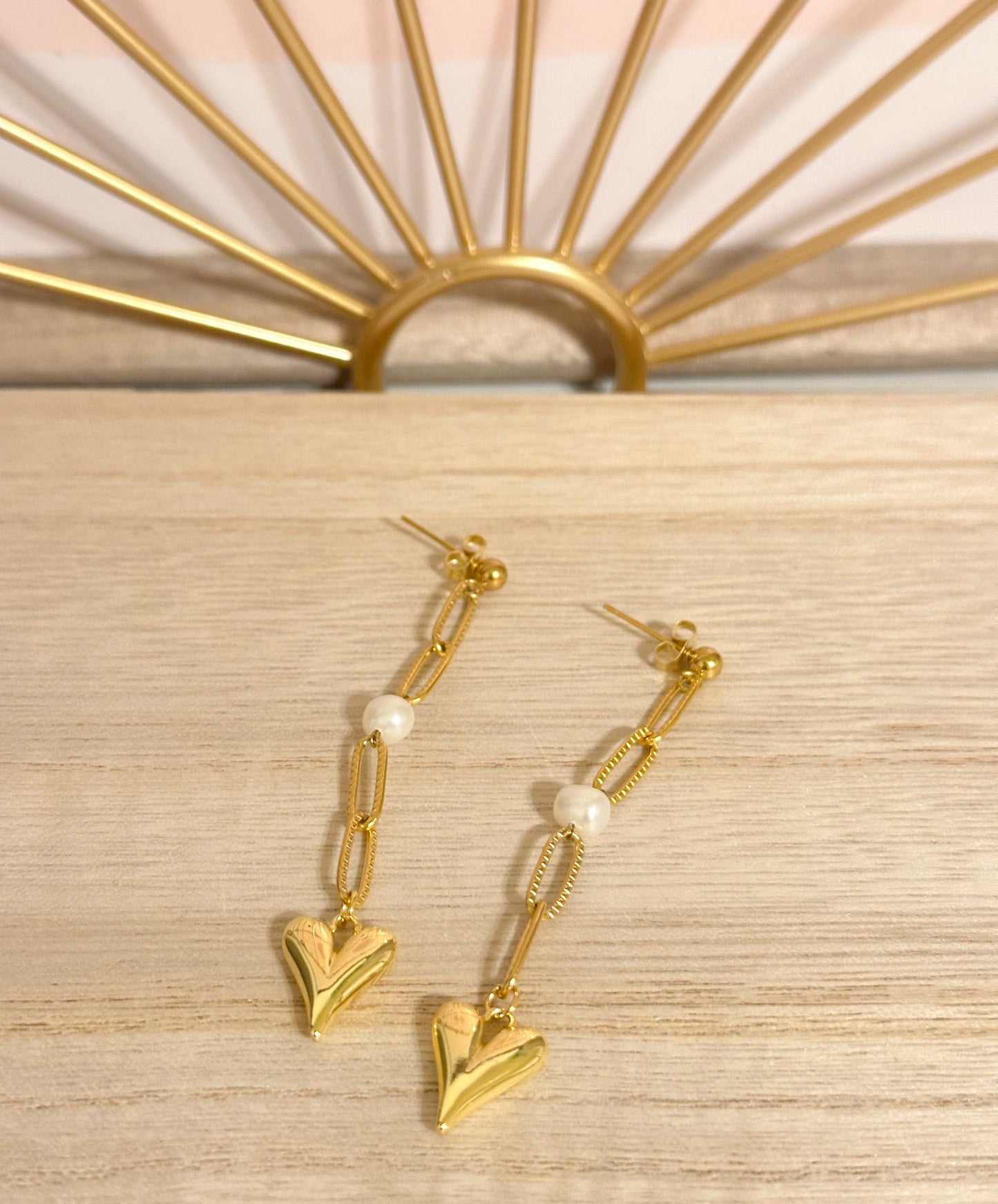 Jazmine Heart Drop Earrings