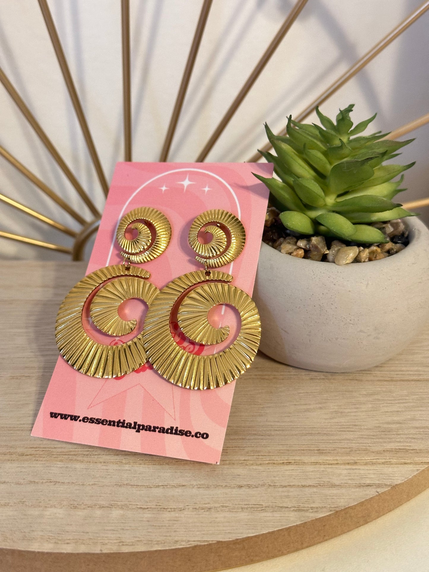 Spiral Statement Earrings