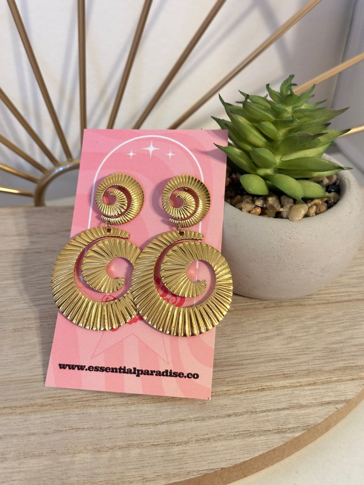 Spiral Statement Earrings