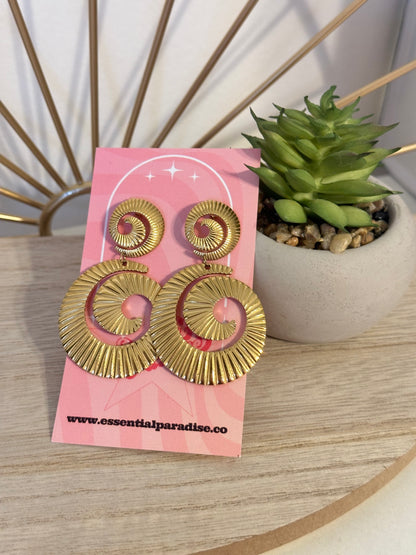 Spiral Statement Earrings