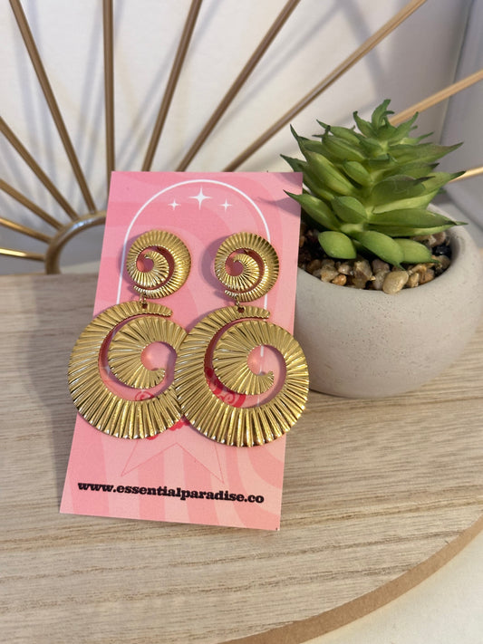 Spiral Statement Earrings