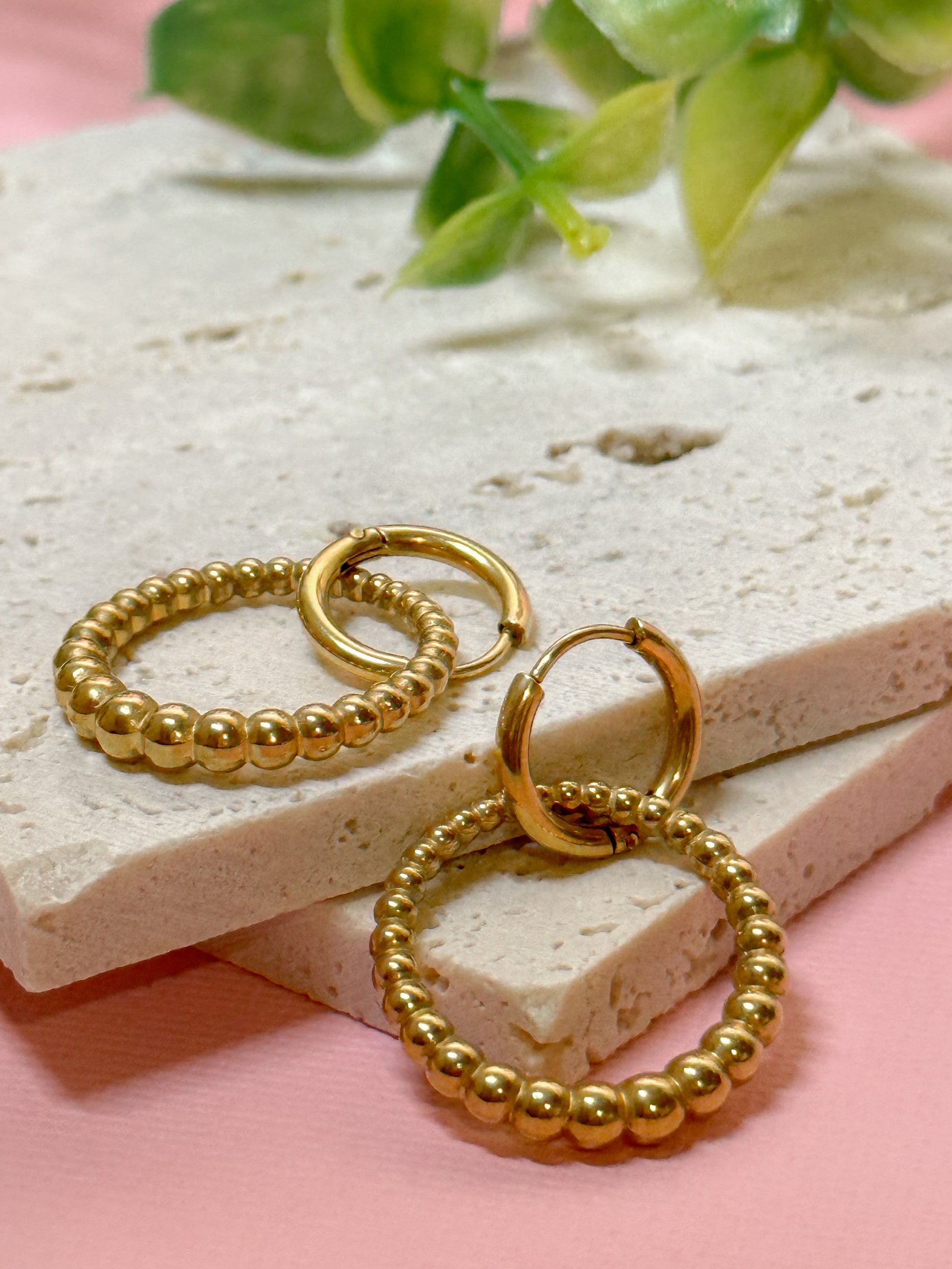 Dahlia Double Circle Earrings