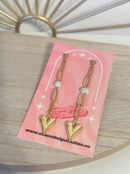 Jazmine Heart Drop Earrings