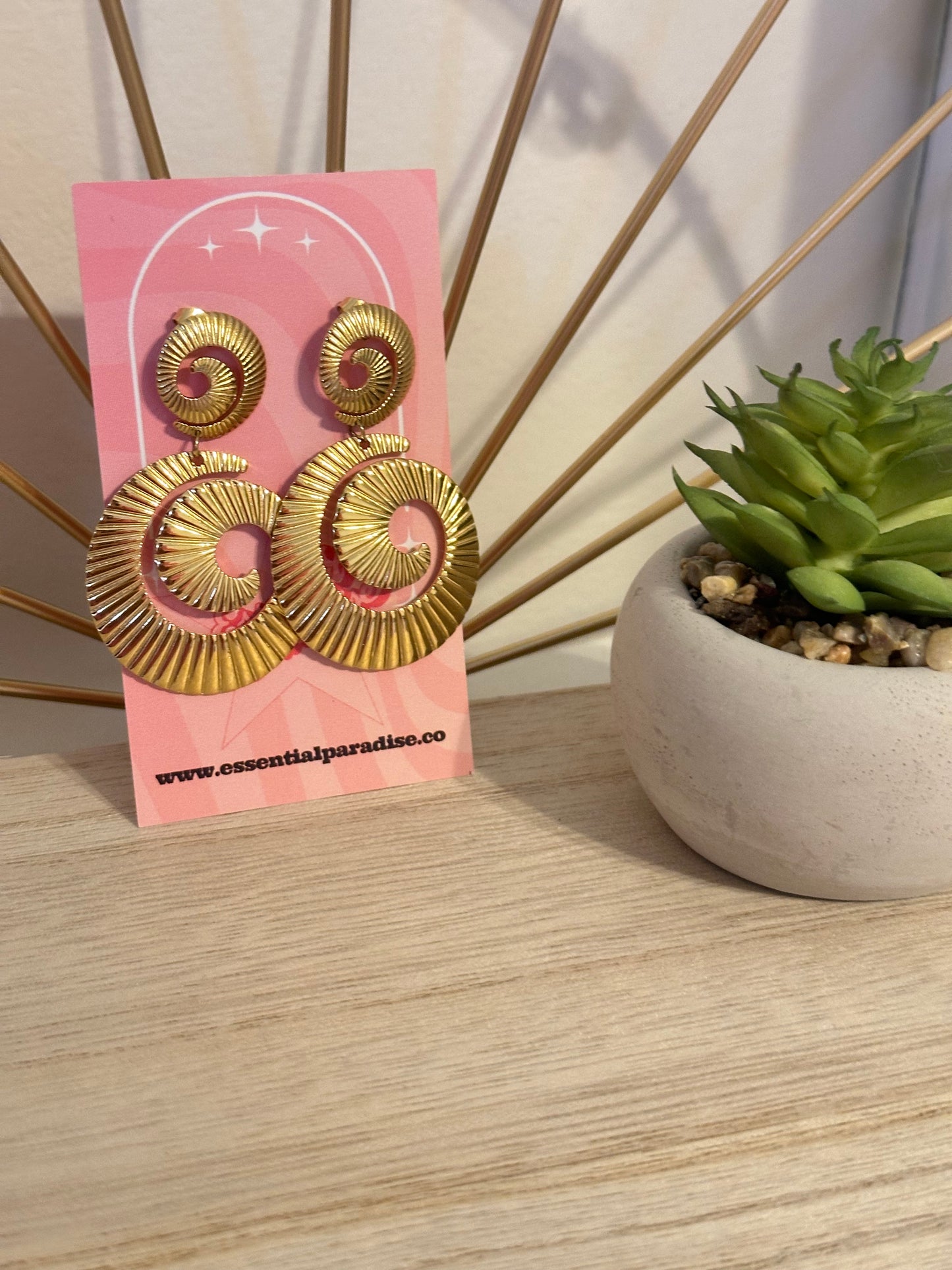 Spiral Statement Earrings