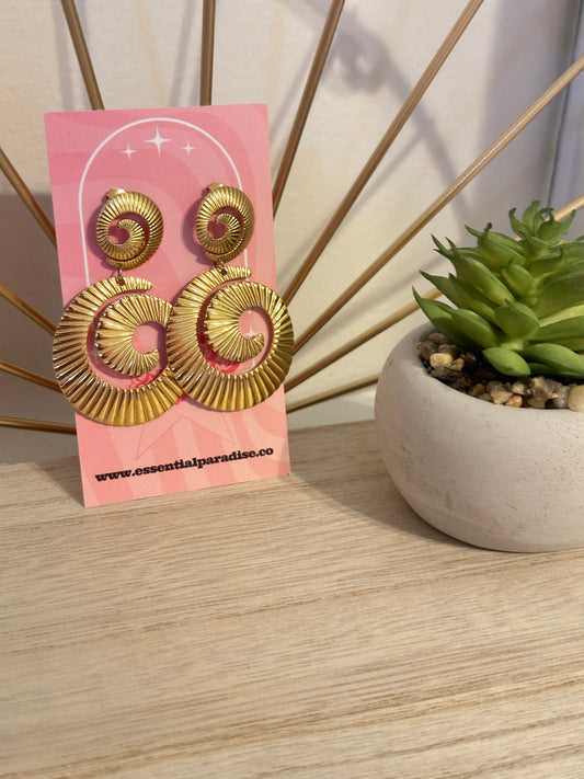 Spiral Statement Earrings