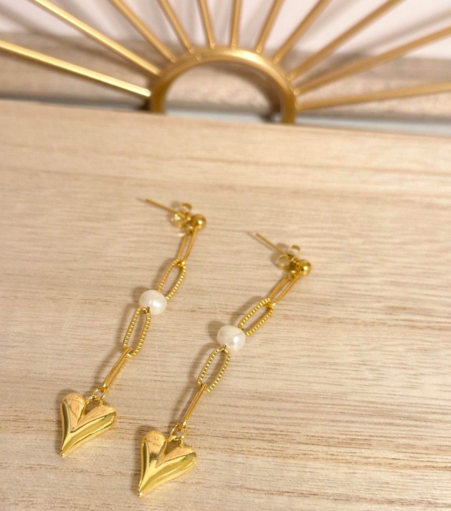 Jazmine Heart Drop Earrings