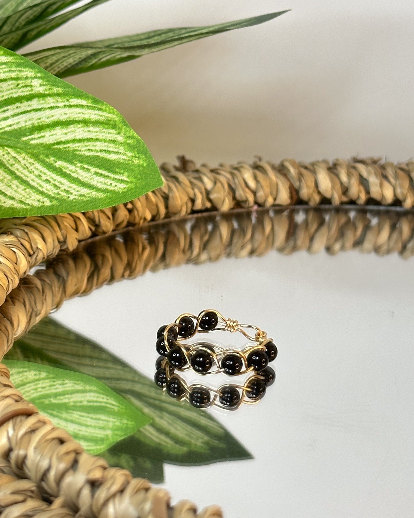 Braided Gemstone Ring - Essential Paradise
