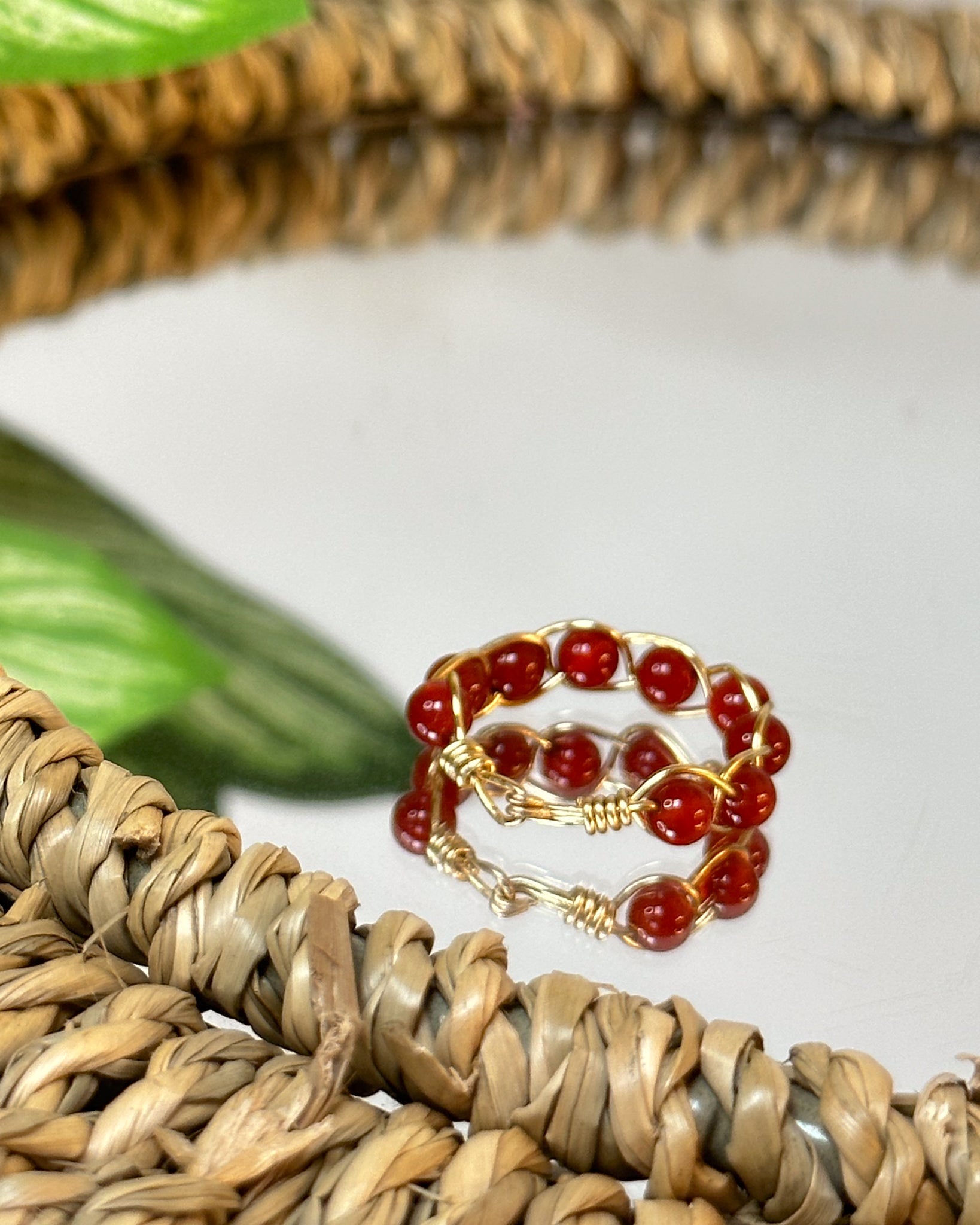 Braided Gemstone Ring - Essential Paradise