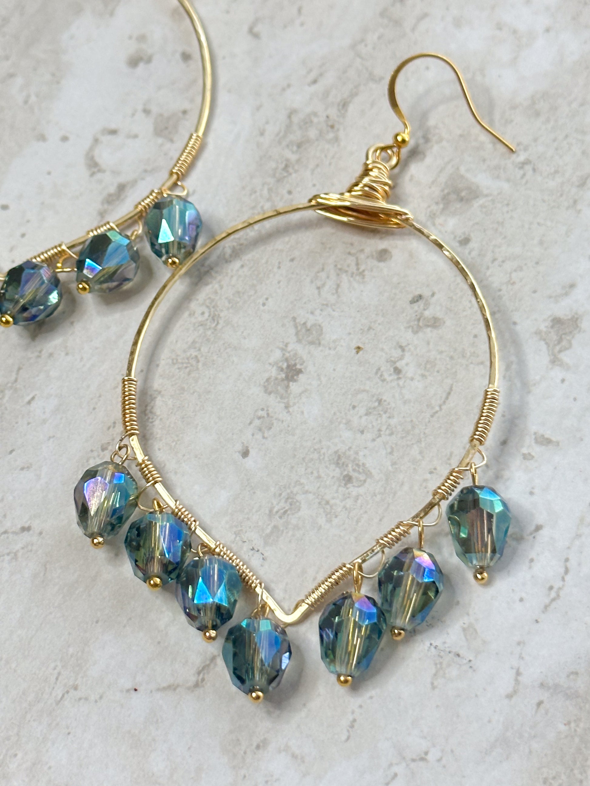 Clarissa Dangle Crystal Earrings - Essential Paradise