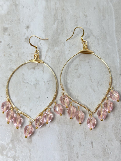 Clarissa Dangle Crystal Earrings - Essential Paradise