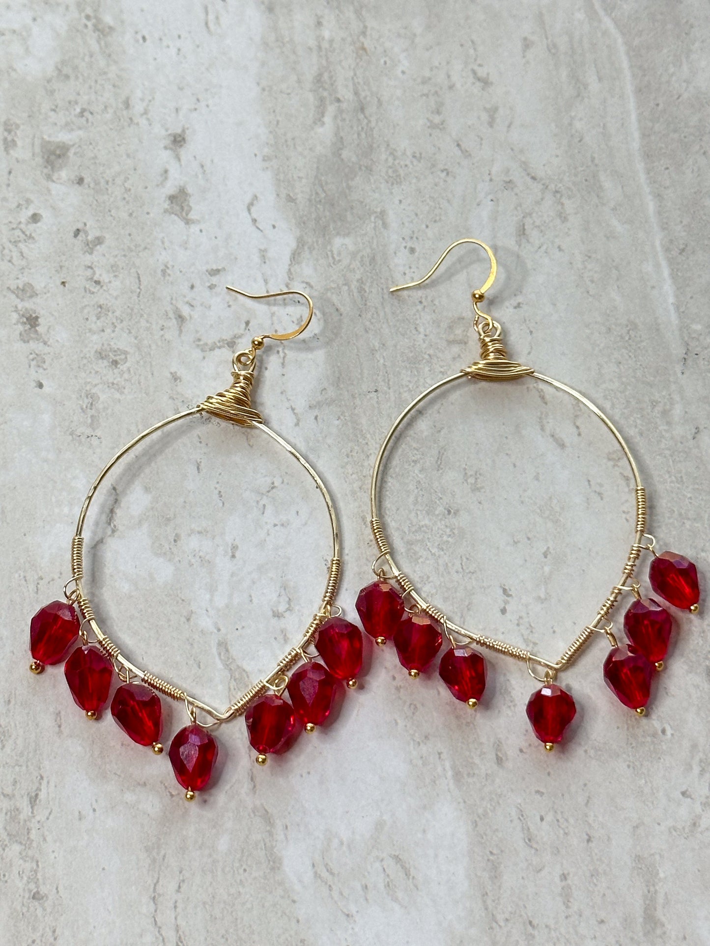 Clarissa Dangle Crystal Earrings - Essential Paradise