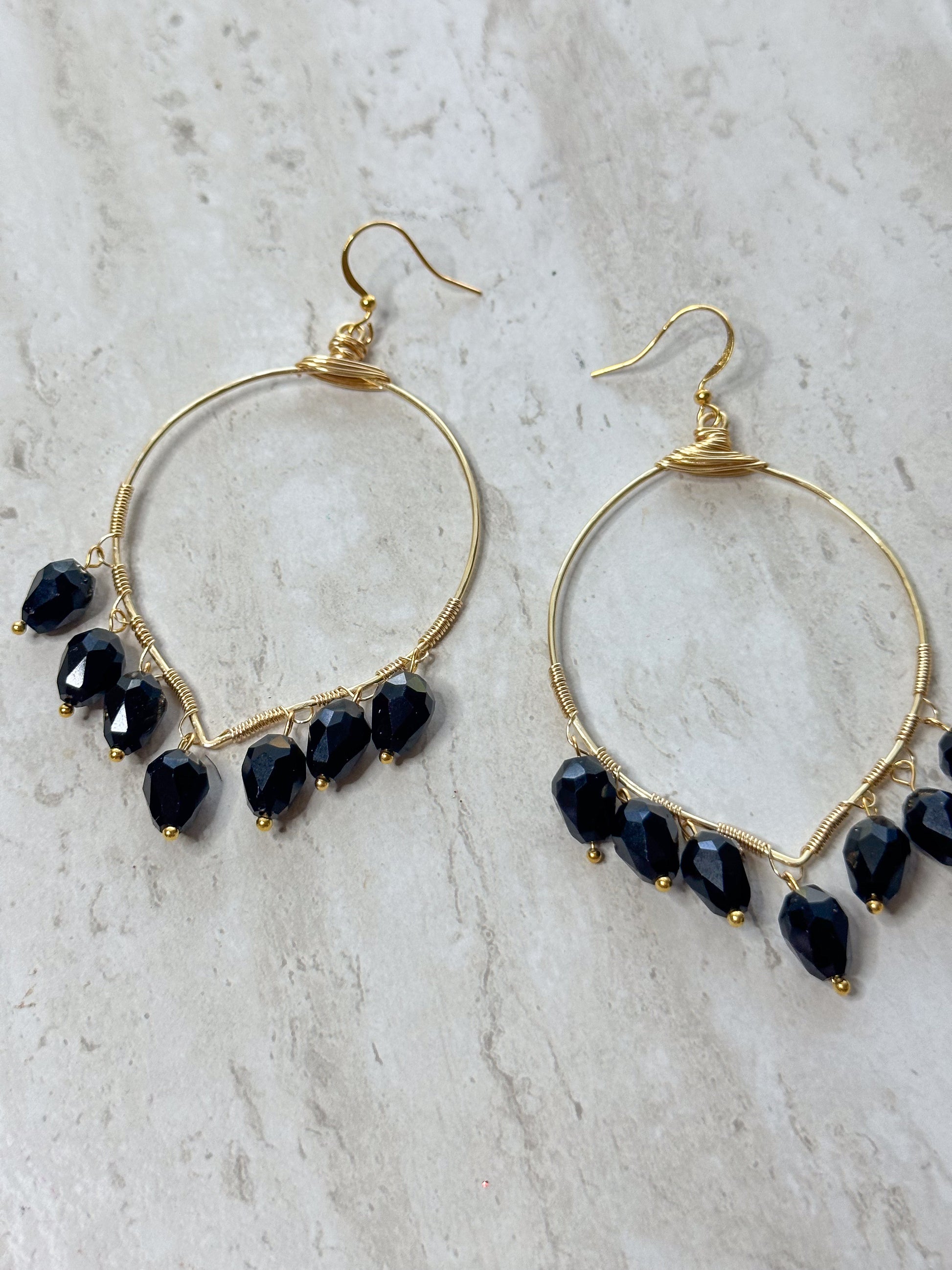 Clarissa Dangle Crystal Earrings - Essential Paradise