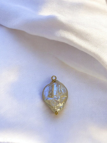 Freshwater Coin Pearl Charm