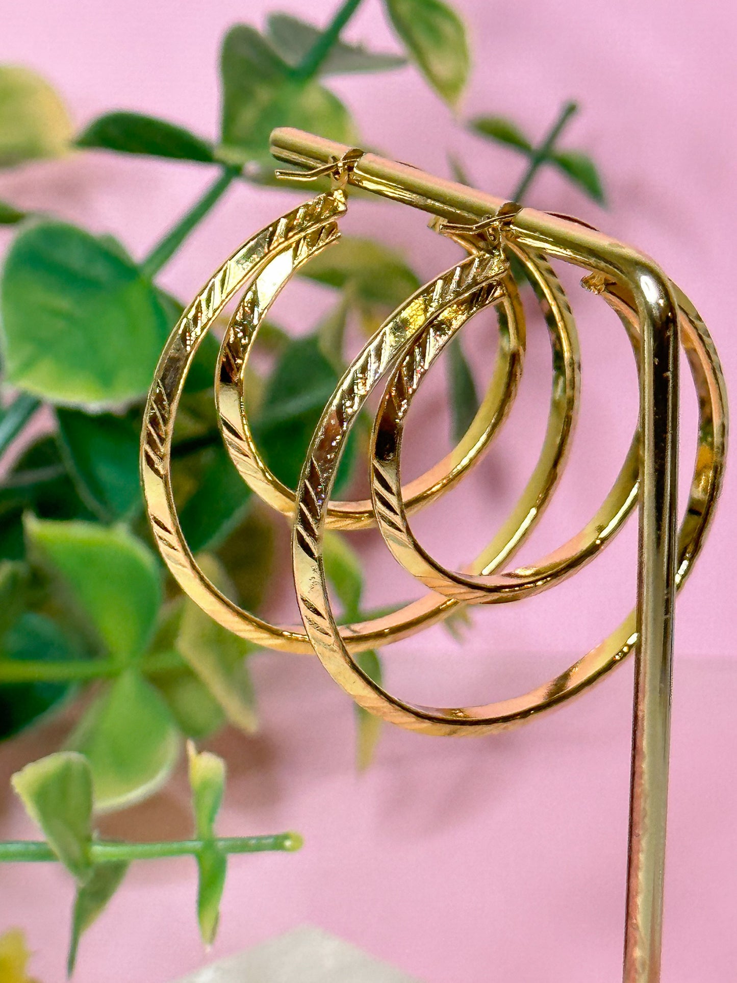 Tina Double Hoop Earrings - Essential Paradise