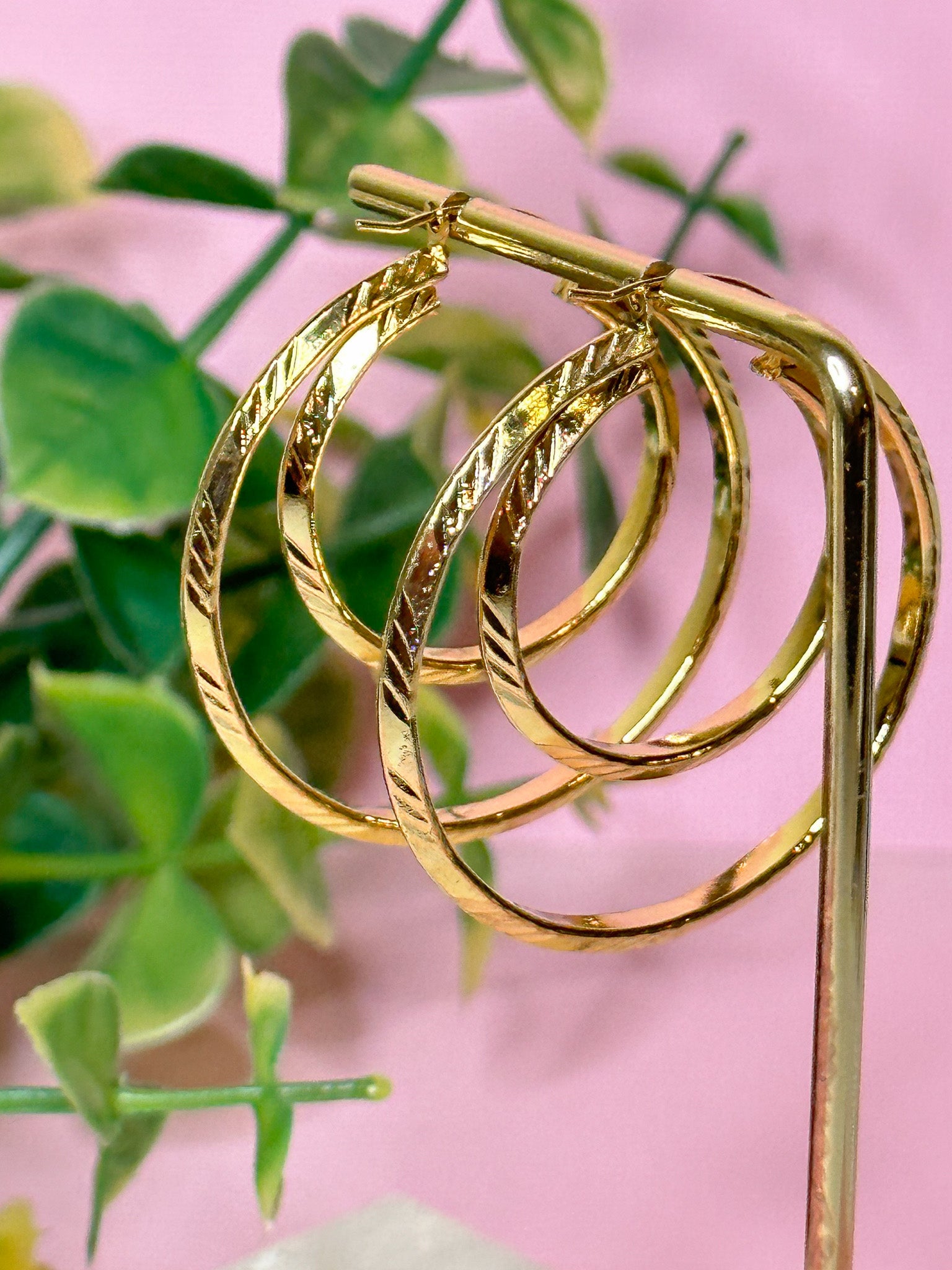Tina Double Hoop Earrings - Essential Paradise