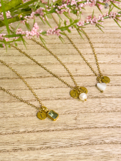 Custom Dainty Initial Necklace