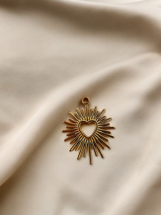 Radiant Heart Charm