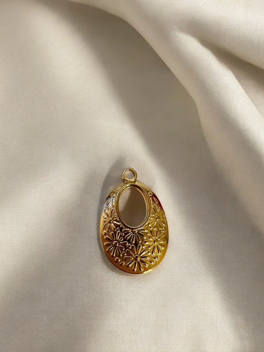 Textured Flower Charm