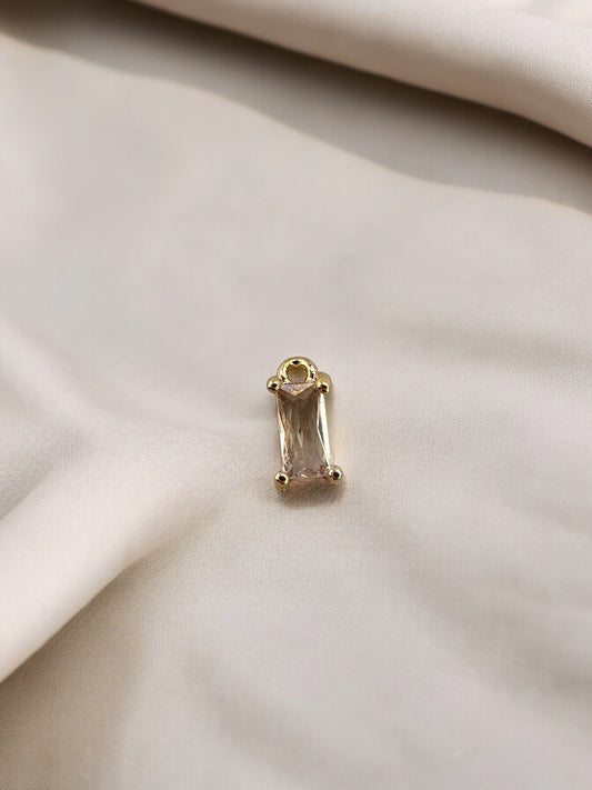 Gold Rectangle Charm