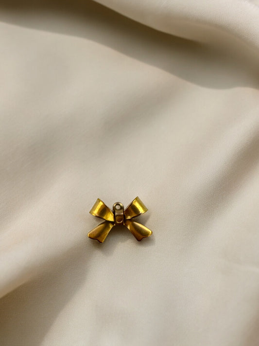 Gold Bow Charm
