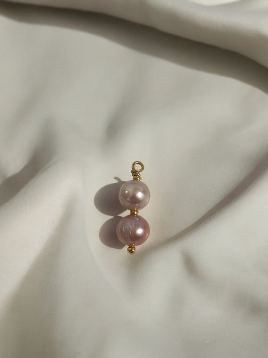Purple Freshwater Pearl Charm