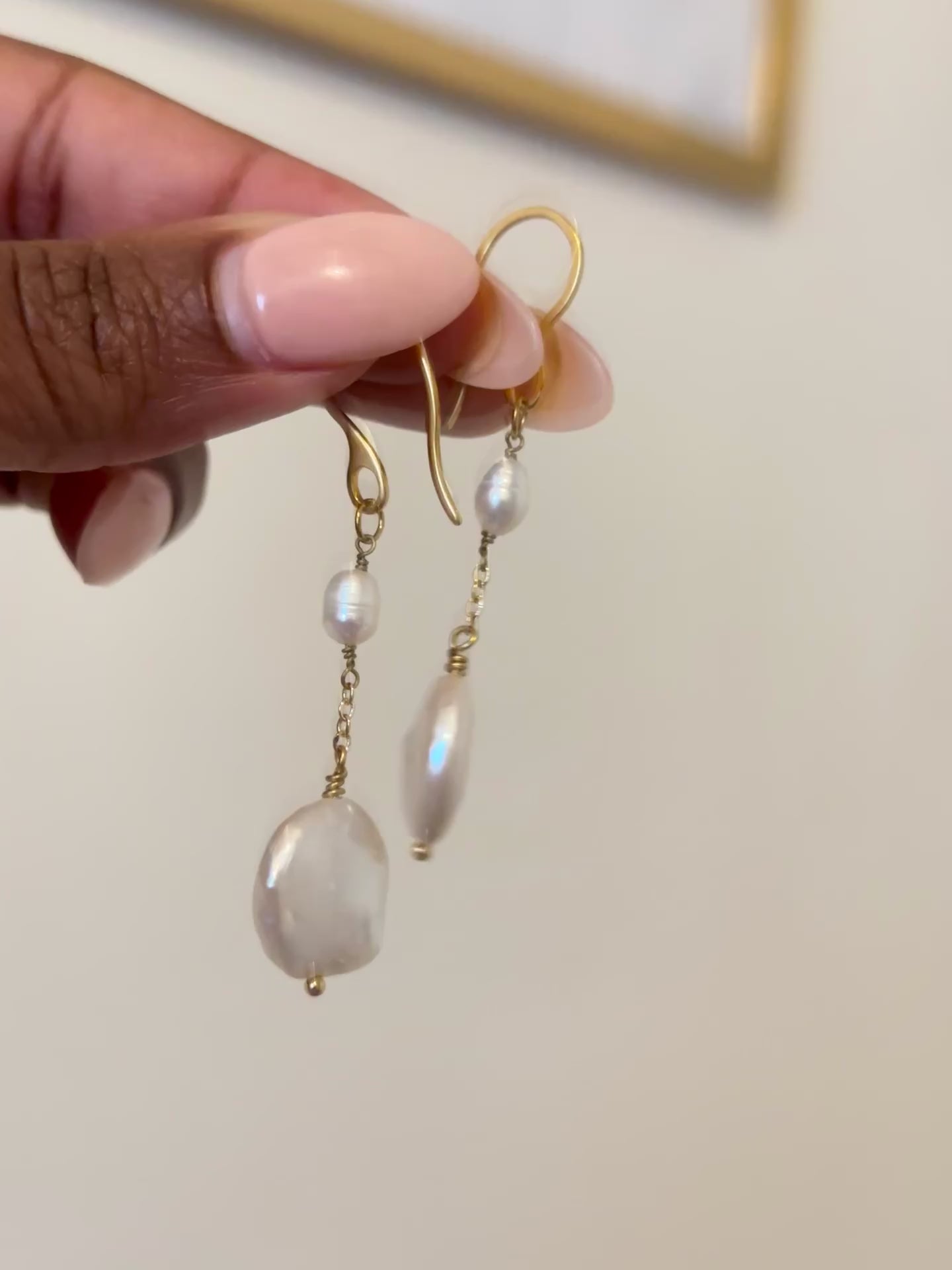 Juliette Coin Pearl Drop Earrings – Essential Paradise